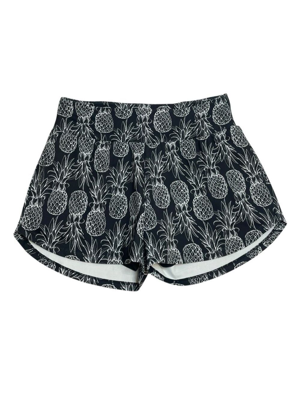 Love Fitness Pineapple Runners Athletic Shorts Black Size Large - Picture 1 of 10